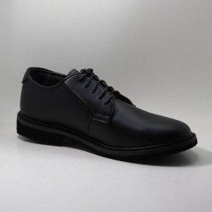 Black Action Leather Oxford Dress Militar Oficial Hombre Zapatos